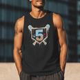Baseball 5 Year Old Ice Cream Drip 5th Birthday Boy Number 5 Men Tank Top Baseball 5 Year Old Ice Cream Drip 5th Birthday Boy Number 5 Men Tank Top