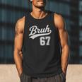 Baseball 6 7 Bruh Number 67 Six Seven Meme Boys Kids Men Tank Top