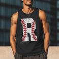 Baseball Alphabet Monogram Initial Letter R Men Tank Top Baseball Alphabet Monogram Initial Letter R Men Tank Top