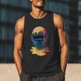 Baseball Catcher Mask Ice Cream Dripping Baseball Fan Boys Men Tank Top Baseball Catcher Mask Ice Cream Dripping Baseball Fan Boys Men Tank Top