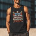 Baseball Dad BBQ Grill Dad's Game Plan Baseball & Barbecues Men Tank Top Baseball Dad BBQ Grill Dad's Game Plan Baseball & Barbecues Men Tank Top