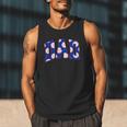 Baseball Dad Bold Varsity Style Letters Sport Themed Men Tank Top