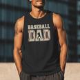 Baseball Dad Distressed Bold Stitch Graphic Sports Father Men Tank Top Baseball Dad Distressed Bold Stitch Graphic Sports Father Men Tank Top