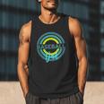 Baseball Dad With Modern Baseball Circles Men Tank Top