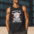 Baseball Dad Softball Game Son Out There Fathersday Baseball Men Tank Top