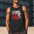 Baseball Dad Teach Kids Hit And Steal Softball Game Men Tank Top Baseball Dad Teach Kids Hit And Steal Softball Game Men Tank Top