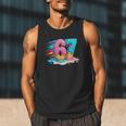 Baseball Drip Ice Cream 67 Graffiti Splash Melt Men Tank Top