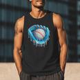 Baseball Drip Ice Cream Glove With Sprinkles Ball Boys Youth Men Tank Top Baseball Drip Ice Cream Glove With Sprinkles Ball Boys Youth Men Tank Top