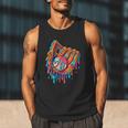 Baseball Drip Ice Cream Sprinkles Baseball Glove For Boys Men Tank Top