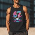 Baseball Drip Number 67 Player 67Th Birthday Baseball Meme Men Tank Top