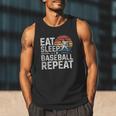 Baseball Fan Vintage Retro Eat Sleep Baseball Repeat Men Tank Top Baseball Fan Vintage Retro Eat Sleep Baseball Repeat Men Tank Top