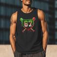 Baseball Ice Cream Drip Number 67 Player 6 7 Christmas Pjs Men Tank Top Baseball Ice Cream Drip Number 67 Player 6 7 Christmas Pjs Men Tank Top