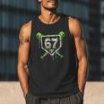 Baseball Ice Cream Drip Number 67 Player 67th Birthday Kids Men Tank Top Baseball Ice Cream Drip Number 67 Player 67th Birthday Kids Men Tank Top