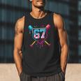 Baseball Ice Cream Drip Number 67 Player 67th Birthday 67 Men Tank Top Baseball Ice Cream Drip Number 67 Player 67th Birthday 67 Men Tank Top