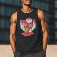 Baseball Ice Cream Drip Baseball Strawberry For Youth Red Men Tank Top
