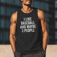 I Like Baseball And Maybe 3 People Baseball Player Men Tank Top