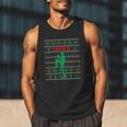 Baseball Player Christmas Pajama Send It Xmas PJs Boys Men Tank Top