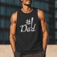 Baseball Player Dad Papa Fathers Day Number One Baseball Dad Men Tank Top