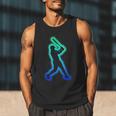 Baseball Player Graphic Men Tank Top