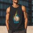 Baseball Splash Team Player For Kids Men Women Men Tank Top
