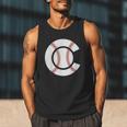 Baseball Sport Player Graphic Monogram Initial Letter C Men Tank Top Baseball Sport Player Graphic Monogram Initial Letter C Men Tank Top