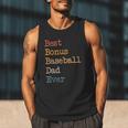Best Bonus Baseball Dad Ever Softball Stepdad From Daughter Men Tank Top