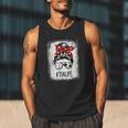 Bleached Tia Life Soccer Messy Bun Baseball Game Day Men Tank Top Bleached Tia Life Soccer Messy Bun Baseball Game Day Men Tank Top
