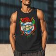 Christmas Baseball Ice Cream Drip Santa Baseball Player Kids Men Tank Top