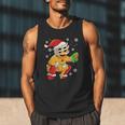 Christmas Gingerbread Man Baseball Player Catcher Men Tank Top Christmas Gingerbread Man Baseball Player Catcher Men Tank Top