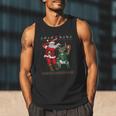 Christmas Santa Baseball Ugly Sweater Men Tank Top