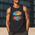 Colorful Baseball Field Home Run Baseball Player Fans Men Tank Top Colorful Baseball Field Home Run Baseball Player Fans Men Tank Top