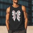 Cute Baseball Coquette Bow For Women Girls Baseball Mama Mom Men Tank Top