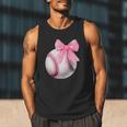 Cute Coquette Baseball Pink Bow Player & Fan Girls Men Tank Top Cute Coquette Baseball Pink Bow Player & Fan Girls Men Tank Top