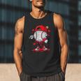 Cute Game Day Baseball Ice Cream Drip Valentine Love XOXO Men Tank Top