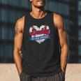 Daddy Of The Rookie Baseball Dad Retro Love Heart Birthday Men Tank Top