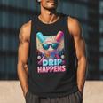Drip Happens Baseball Ice Cream Bat And Ball With Sunglasses Men Tank Top Drip Happens Baseball Ice Cream Bat And Ball With Sunglasses Men Tank Top
