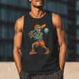 Halloween Baseball Skeleton Ice Cream Drip Baseball Boys Kid Men Tank Top