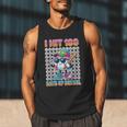 I Hit 100 Days Of School Baseball Ice Cram Drip 100th Boys Men Tank Top