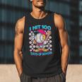 I Hit 100 Days Of School Baseball Ice Cream Drip Men Tank Top I Hit 100 Days Of School Baseball Ice Cream Drip Men Tank Top