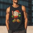 Ice Cream Drip Baseball Christmas Baseball Drip Candy Cane Men Tank Top