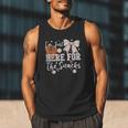I'm Just Here For The Snacks Baseball Coquette Game Day Girl Men Tank Top I'm Just Here For The Snacks Baseball Coquette Game Day Girl Men Tank Top