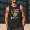 I'm Just Here For The Snacks And Commercials Baseball Men Tank Top I'm Just Here For The Snacks And Commercials Baseball Men Tank Top