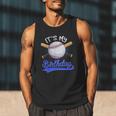 Kids 8th Baseball Birthday Party Boys Sport Fan 8 Years Old Men Tank Top