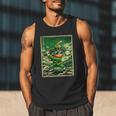 Leprechaun Playing Baseball Japanese Art St Patricks Day Men Tank Top Leprechaun Playing Baseball Japanese Art St Patricks Day Men Tank Top