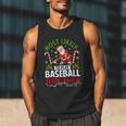 Most Likely To Play Baseball With Santa Christmas Pajamas Men Tank Top Most Likely To Play Baseball With Santa Christmas Pajamas Men Tank Top