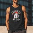 Most Likely To Play Baseball With Santa Christmas Xmas Men Tank Top