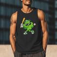 Lucky Shamrock Playing Baseball St Patrick's Kids Boys Men Tank Top Lucky Shamrock Playing Baseball St Patrick's Kids Boys Men Tank Top