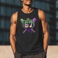 Mardi Gras Baseball Carnival Party Ice Cream Drip Boys Men Tank Top Mardi Gras Baseball Carnival Party Ice Cream Drip Boys Men Tank Top