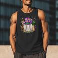 Mardi Gras Baseball Jester Hat Fleur De Lis Boys Girls Kids Men Tank Top