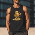 Melting Baseball Mascot Slugger Bat Cap Cartoon Men Tank Top Melting Baseball Mascot Slugger Bat Cap Cartoon Men Tank Top